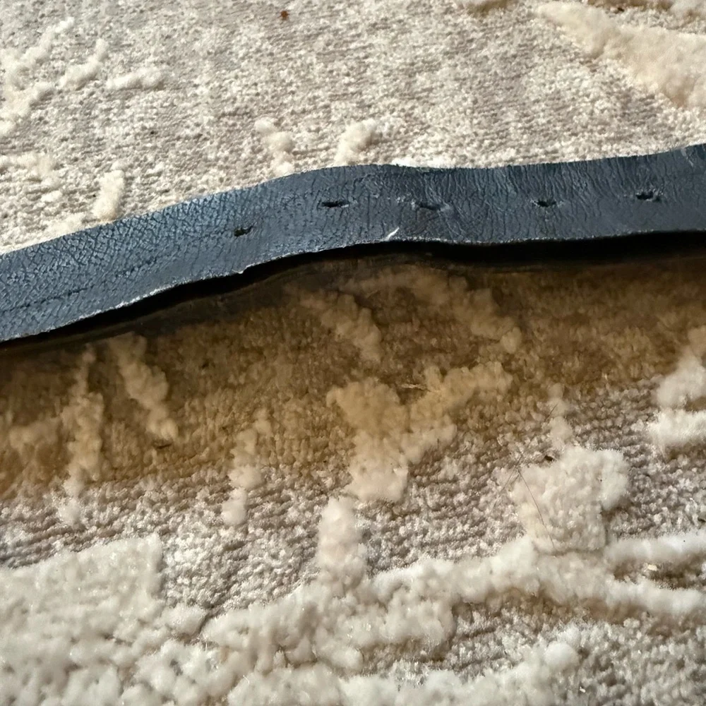 Vintage Stylish Black Belt with Gold Buckle